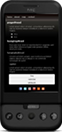 Mobile website template, Noir