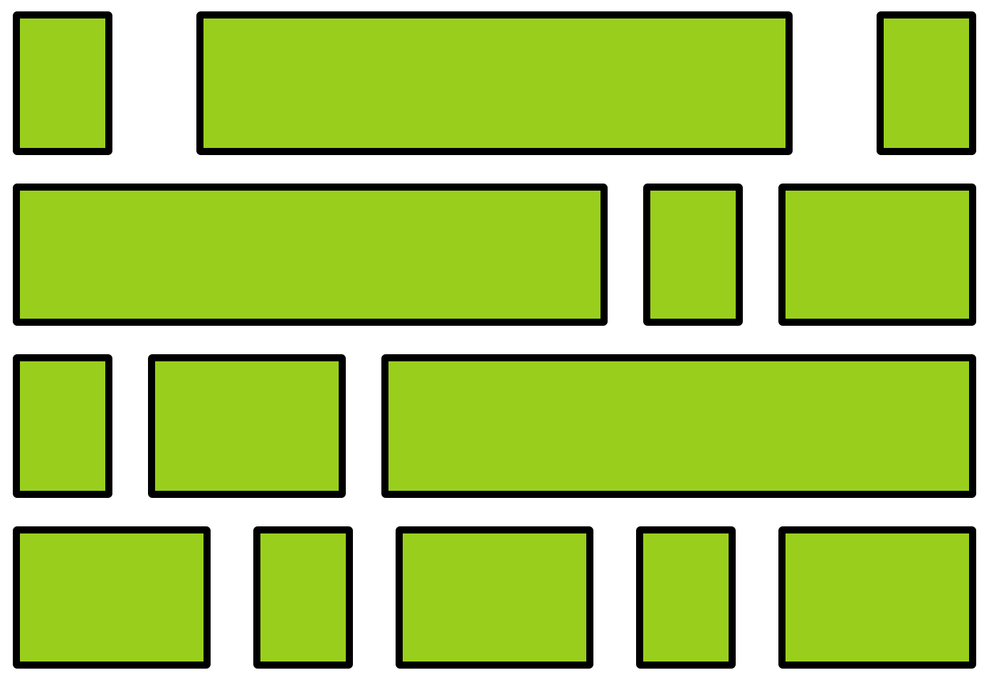 Flexbox example grid