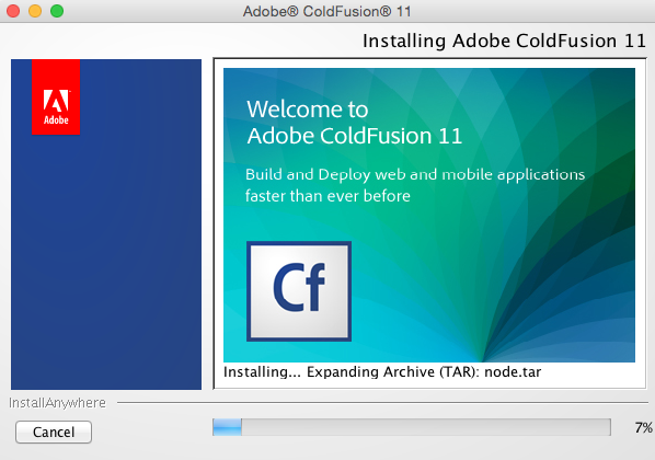 ColdFusion 11 installation screen 19