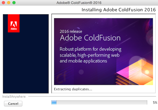 ColdFusion 2016 installation screen 18