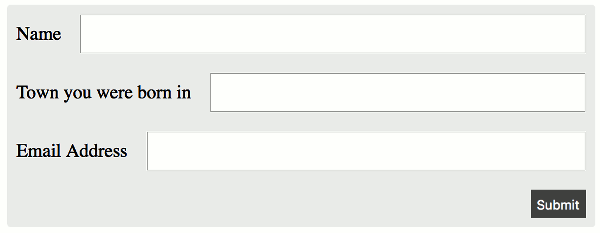 Flexbox Form Examples