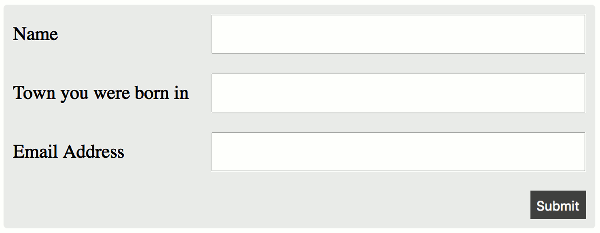 Flexbox Form Examples