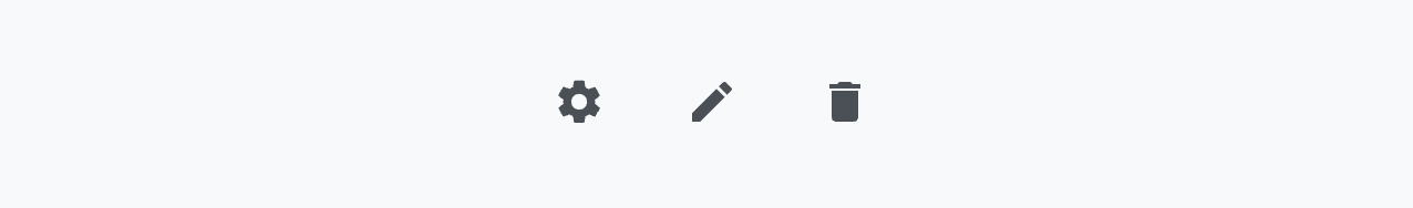 Screenshot of small, compact buttons that only use icons.