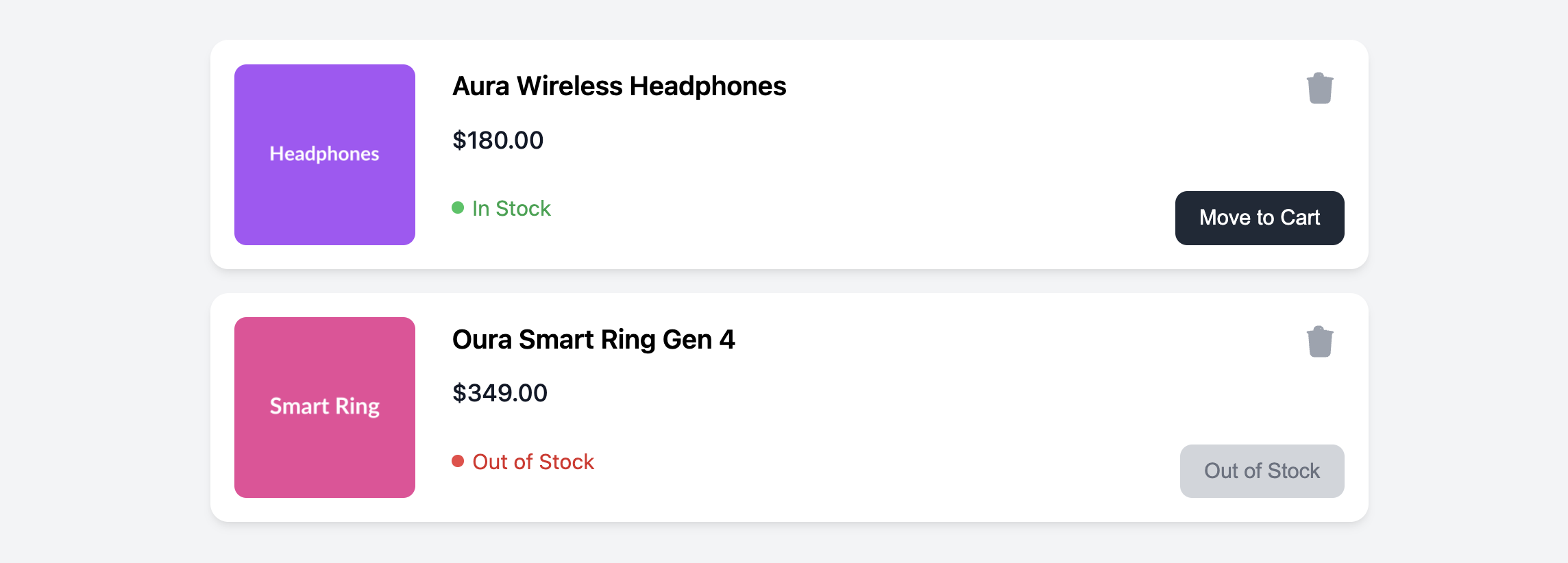 Screenshot of a product card with a wishlist or favorite button.