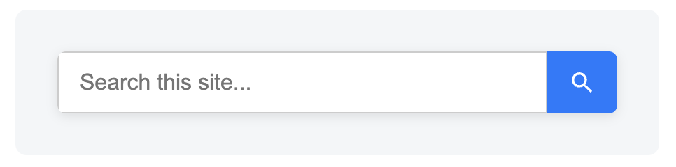 Screenshot of a website search form.