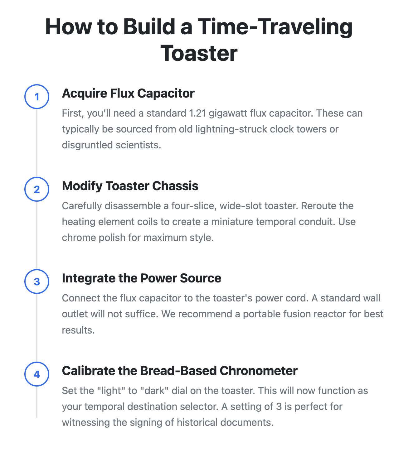 Screenshot of a numbered step-by-step process list.