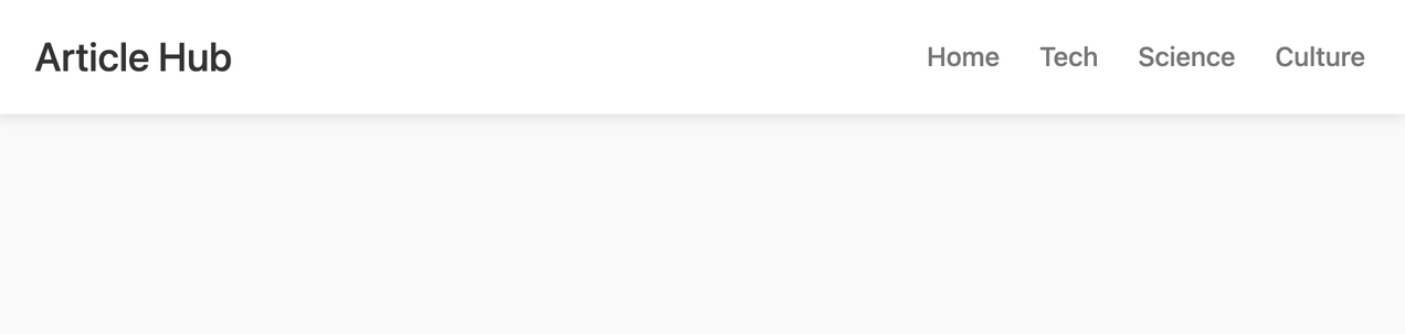 Screenshot of the reveal-on-scroll-up navbar template