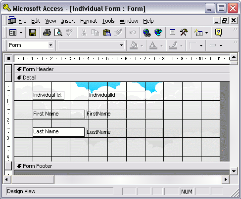 MS Access 2003: Re-arranging the fields