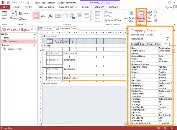 Microsoft Access  2013  -  8