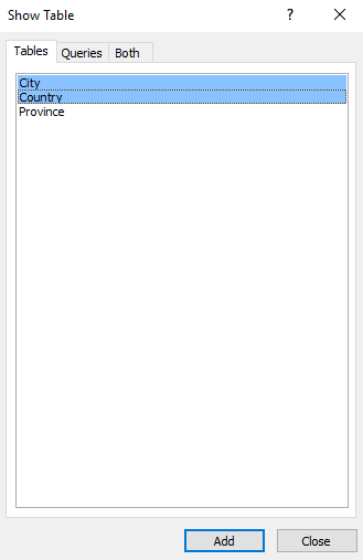 Screenshot of a creating a parameter query in Access.