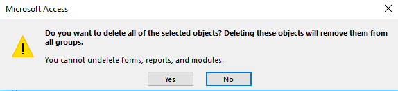 Screenshot of the confirmation message
