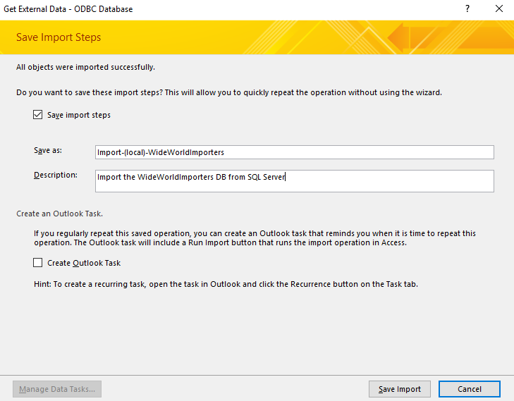 Screenshot of Unique Identifier dialog box