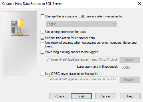 Screenshot of Extra Options