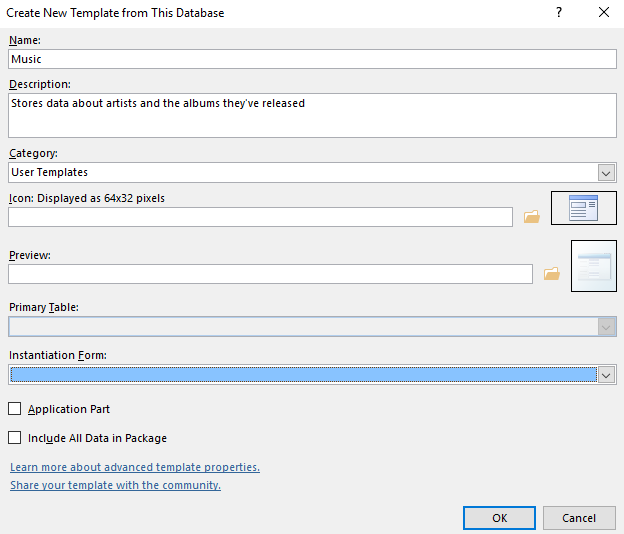 Screenshot of the saving the database