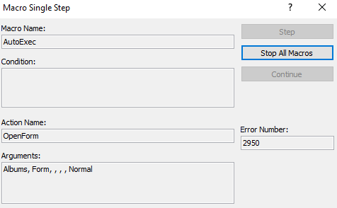 Screenshot of the Macro warning message