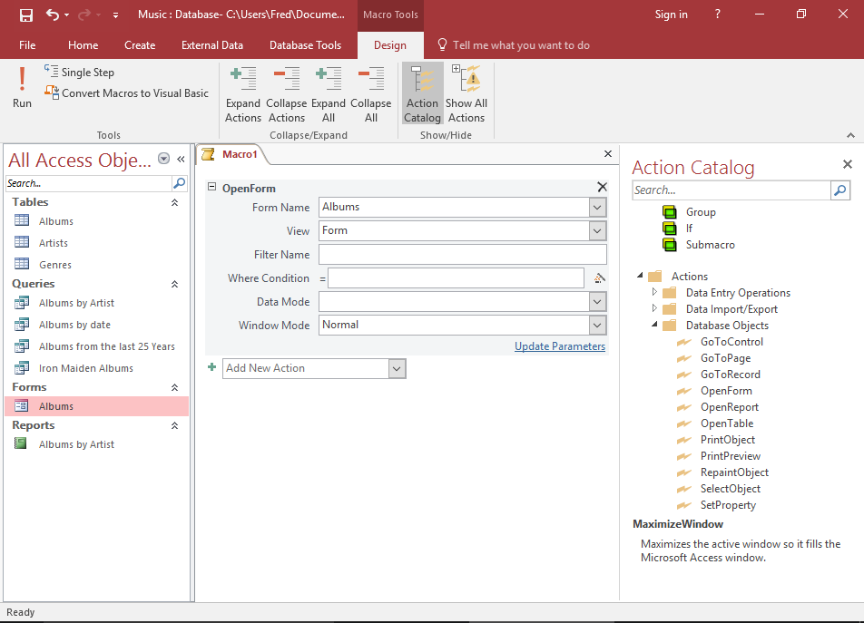 Screenshot of the macro.