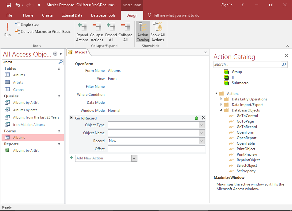 Screenshot of the macro.