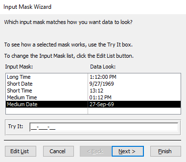 Screenshot of Design View