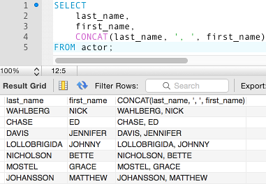 Mysql join column