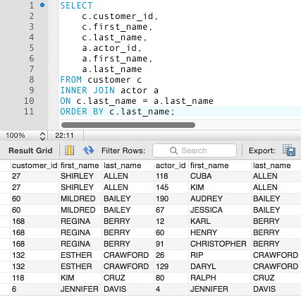 Mysql join using