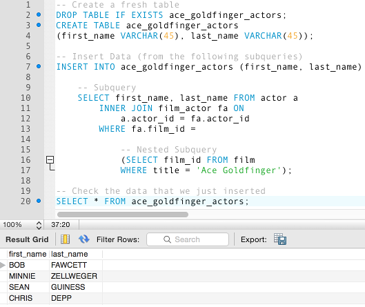 Sql create table insert into select Sql create table insert into select