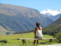 Rob Roy Glacier near Wanaka, New Zealand