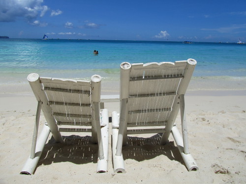 Beach photo demonstrating zoom effect