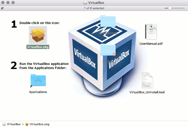 Screenshot of the VirtualBox installation icon.