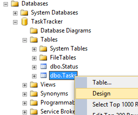 Changing database schema for a table in SQL Server Management Studio