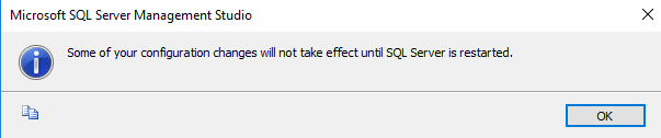 Screenshot of adding SQL Server Authentication mode to the server.
