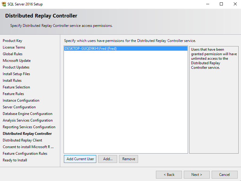 Screenshot of the installation wizard.