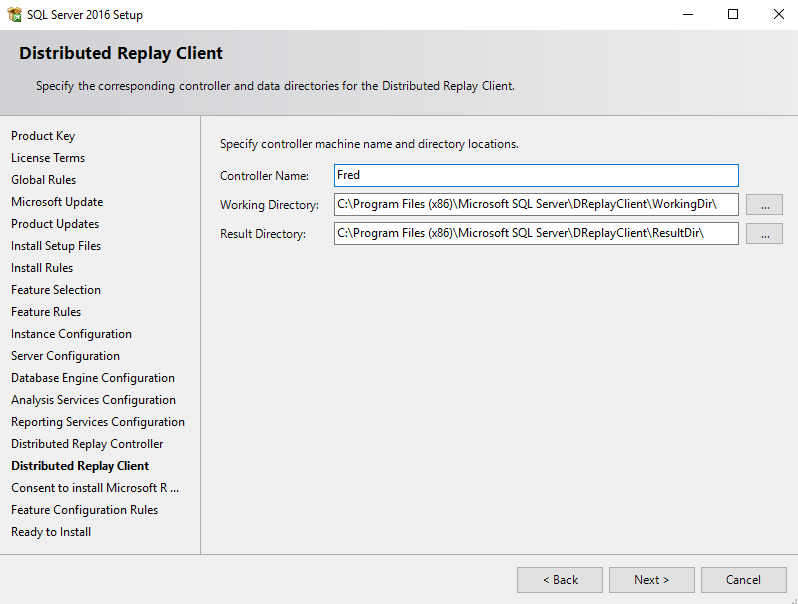 Screenshot of the installation wizard.