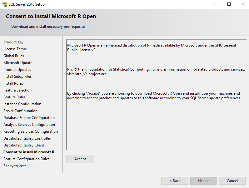 Screenshot of the installation wizard.