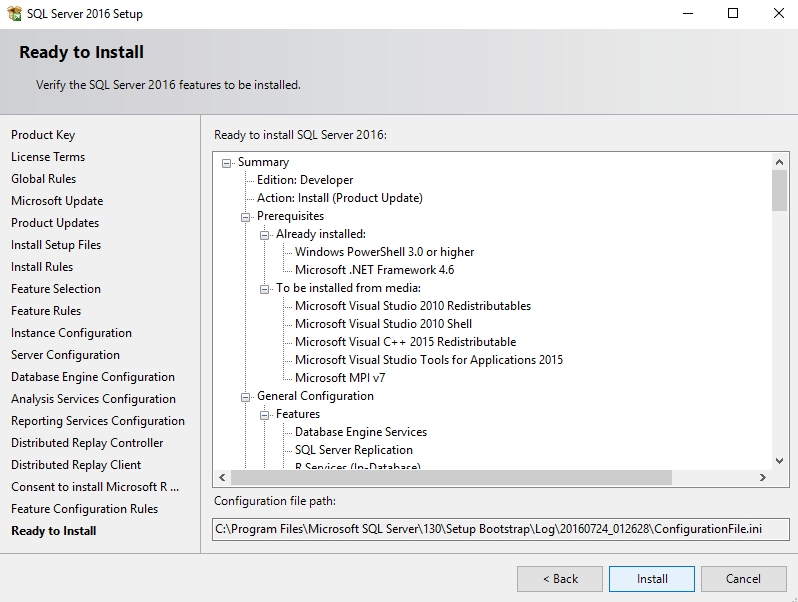 Screenshot of the installation wizard.