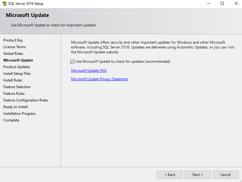 Screenshot of the installation wizard.