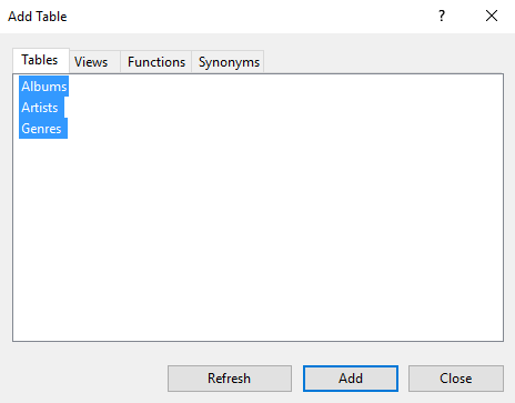 Screenshot of accessing the View Designer in SQL Server.