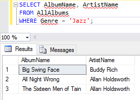 Screenshot of the View in the Object Browser.