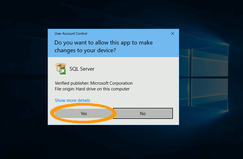 Screenshot of the User Account Control prompt.