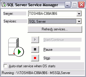 SQL Server Service Manager - maximized