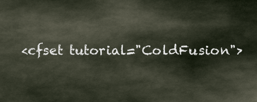 ColdFusion tutorial