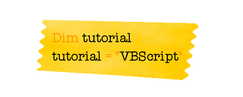 VBScript tutorial