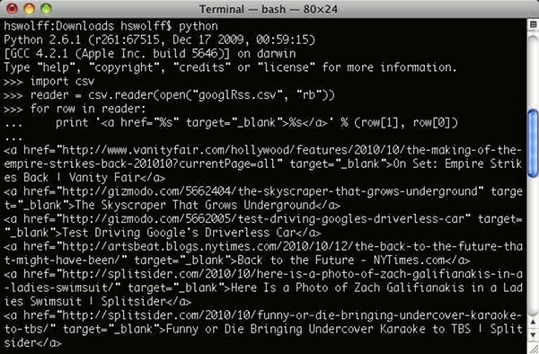 Web hosting control panel using a Command Line Interface (CLI)